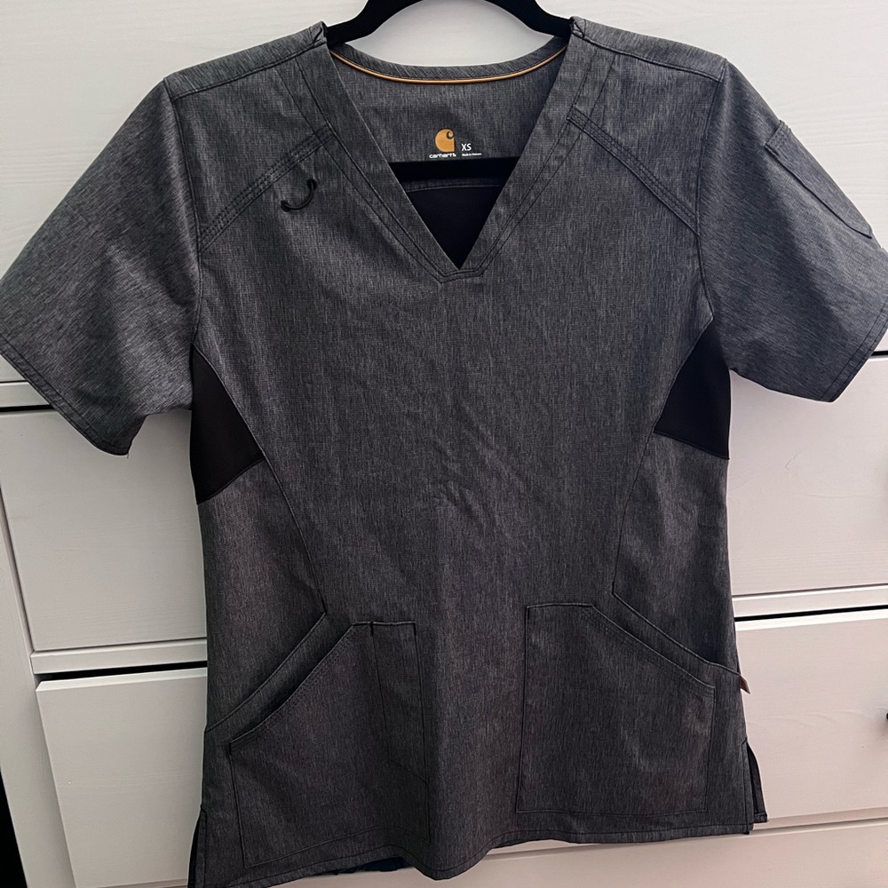 Carhartt Charcoal V-Neck Women's Tee